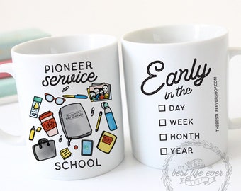 Pioneer Service School Early In The Day 11 oz Ceramic Coffee Mug