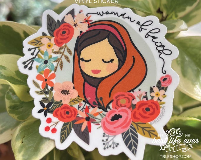 JW STICKER Woman of Faith Vinyl Sticker - jw pioneer gifts - best life ever