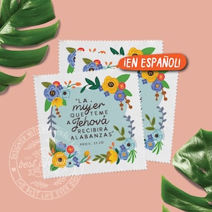 La Mujer Que Teme A Jehová Microvezeldoek-lensdoek: paño para lentes - best life ever- SPAANS