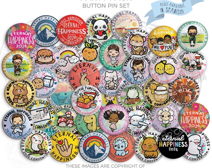 Eternal Happiness 2026 Regional Convention Button Pins PARTY PACK! jw convention gifts