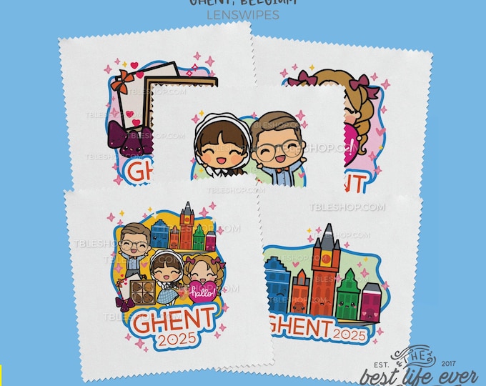 2025 Special Convention Microfiber Cleaning Cloth Lens Wipe - GHENT BELGIUM - jw gifts - best life ever- sold individually