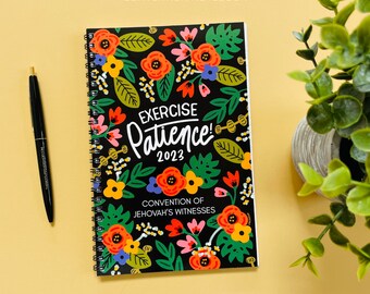 Tropical Paradise 2023 Exercise Patience! Regional Convention Spiral Notebook - jw gifts - best life ever  - jw org