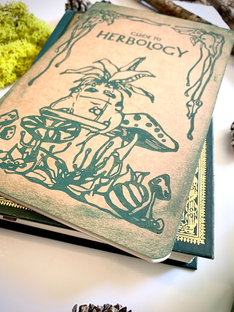 Guide to Herbology Notebook Magical Wizardry Notebook, Witches Wizards, Wizard Schoolbook image 2