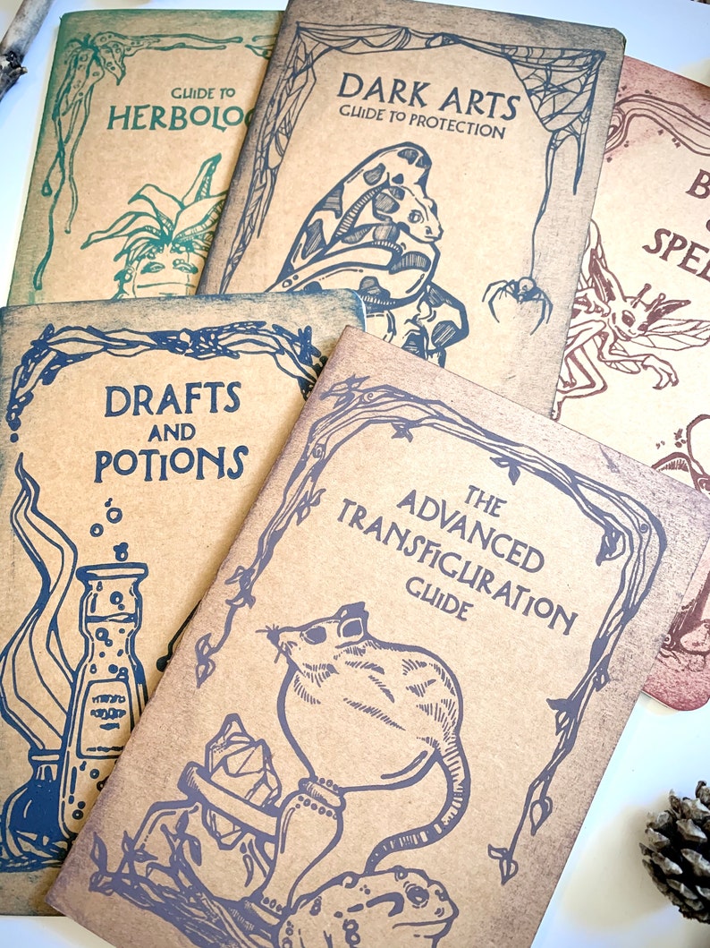 Guide to Herbology Notebook Magical Wizardry Notebook, Witches Wizards, Wizard Schoolbook image 9