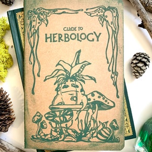 Guide to Herbology Notebook Magical Wizardry Notebook, Witches Wizards, Wizard Schoolbook image 1