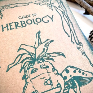 Guide to Herbology Notebook Magical Wizardry Notebook, Witches Wizards, Wizard Schoolbook image 4