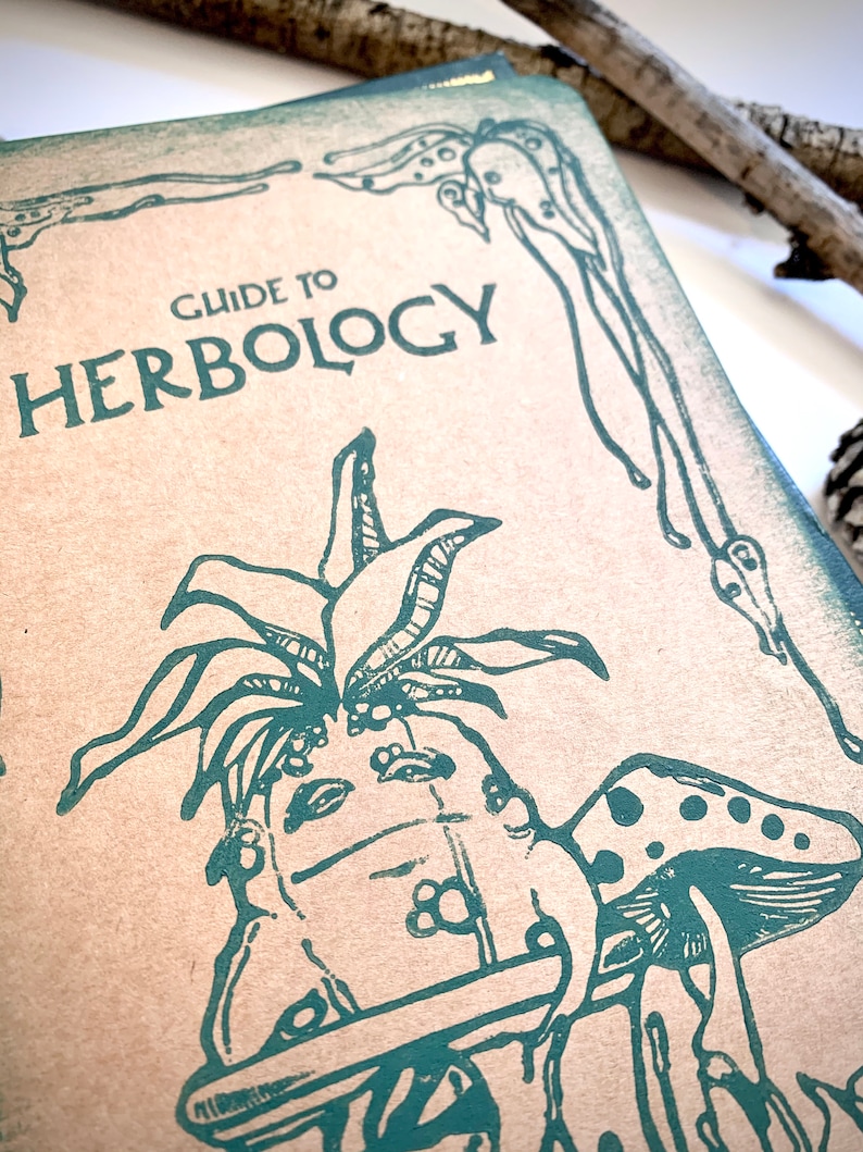 Guide to Herbology Notebook Magical Wizardry Notebook, Witches Wizards, Wizard Schoolbook image 4