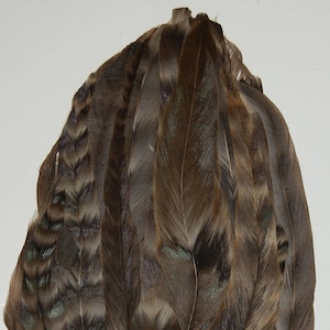 One FEATHER COQUE Pads --  NATURAL Color for Hat/Dress/Costume/Bridal/Headbands