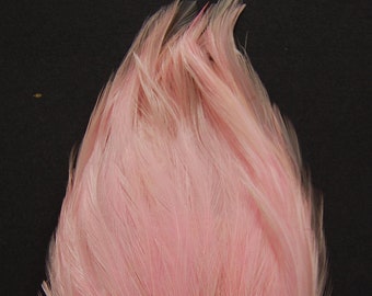 3 pcs HACKLE Feather Pads - LIGHT PINK