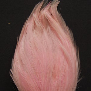 3 pcs HACKLE Feather Pads - LIGHT PINK