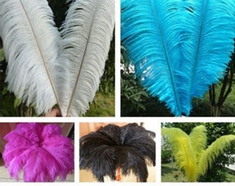 OSTRICH Feather PLUMES 18-23&quot; over 50 Colors to Choose From! for Centerpieces Party Vase Home Decor Halloween Costume Theater