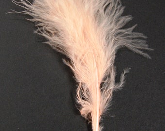 30 Pcs MARABOU PLUMAGE Feathers 2-5" Color : PEACH for Crafts / Halloween / Costume / Hats