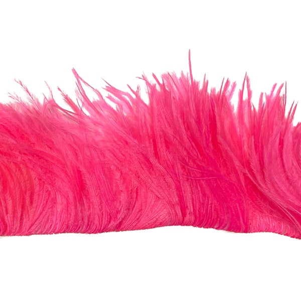 Frange de plumes d'autruche corail 3 "-5" de hauteur pour Halloween Costume garniture artisanat bricolage Design robe