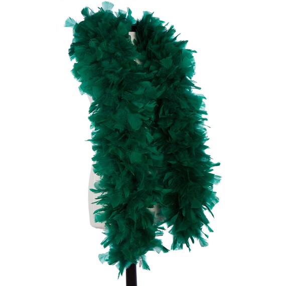 Thick Green 5-Ft Turkey Feather Boa!