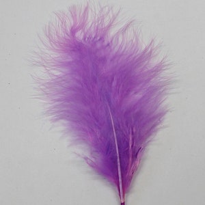 Marabou Feather Strip MSTRIP-LILAC: 35mm - Lilac