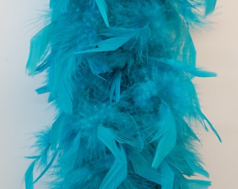 80 Gram JADE GREEN Chandelle FEATHER Boa 72 Inches Long for Halloween Costume Craft Bachelorette Party