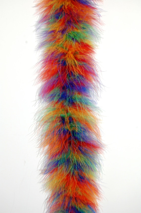 22 Gram Marabou FEATHER Boa 72 RAINBOW Etsy