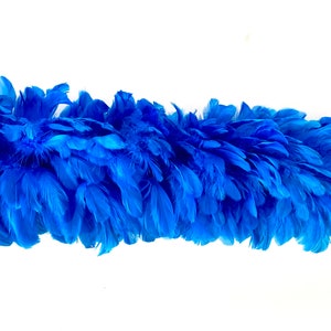 TURQUOISE Feather COQUE BOA 72&quot; in Length 4-7&quot; in Width for Halloween Costume Burlesque Dance Theater Production