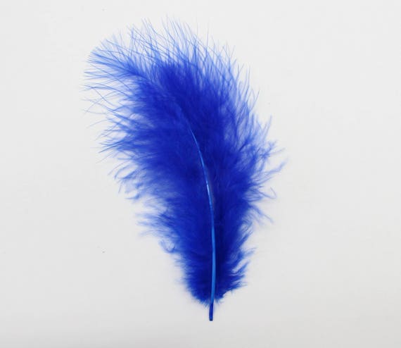 30 Pcs MARABOU PLUMAGE Feathers 2-5" Color Black for Crafts Halloween 
