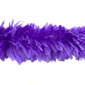 LAVENDER Feather COQUE BOA 72&quot; in Length 4-7&quot; in Width for Halloween Costume Burlesque Dance Theater Production