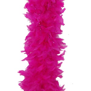 80 Gram Chandelle Boa HOT PINK with PURPLE Lurex : Halloween/Costume/Mardi-Gras