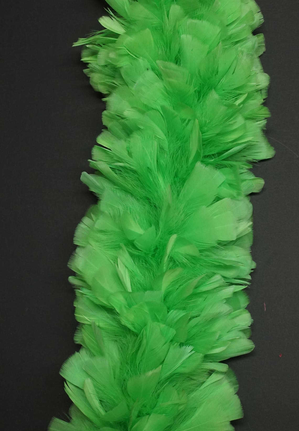 2 Yards TURKEY Feather Boa Lime Green 810 Feathers in Etsy