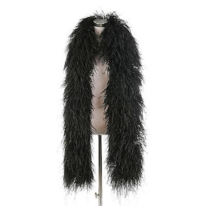 8 PLY THICK Ostrich Feather Boa 6-feet Long/8-12 Thick Various Colors ...
