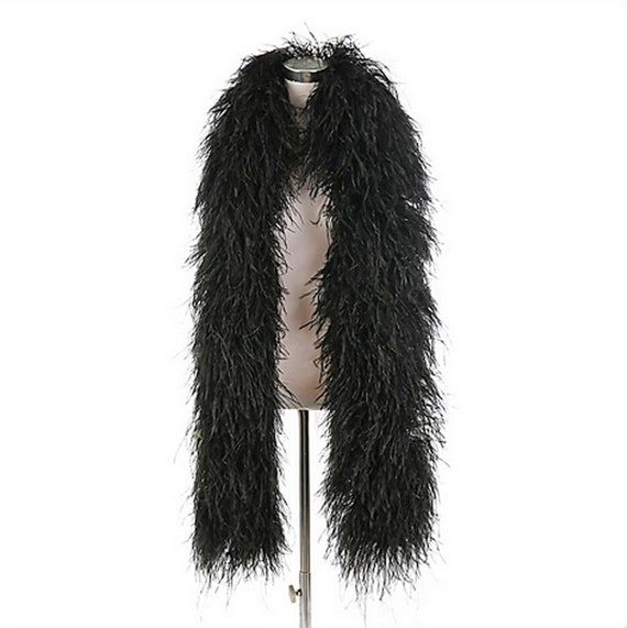 Boa di piume di struzzo spesso 6 strati lungo 6 piedi vari colori  Halloween/Costume/Burlesque -  Italia