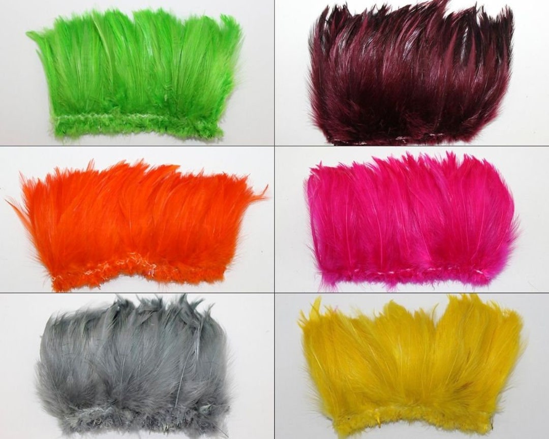HACKLE Feather FRINGE 3-5 Tall in Many Various Colors - Etsy