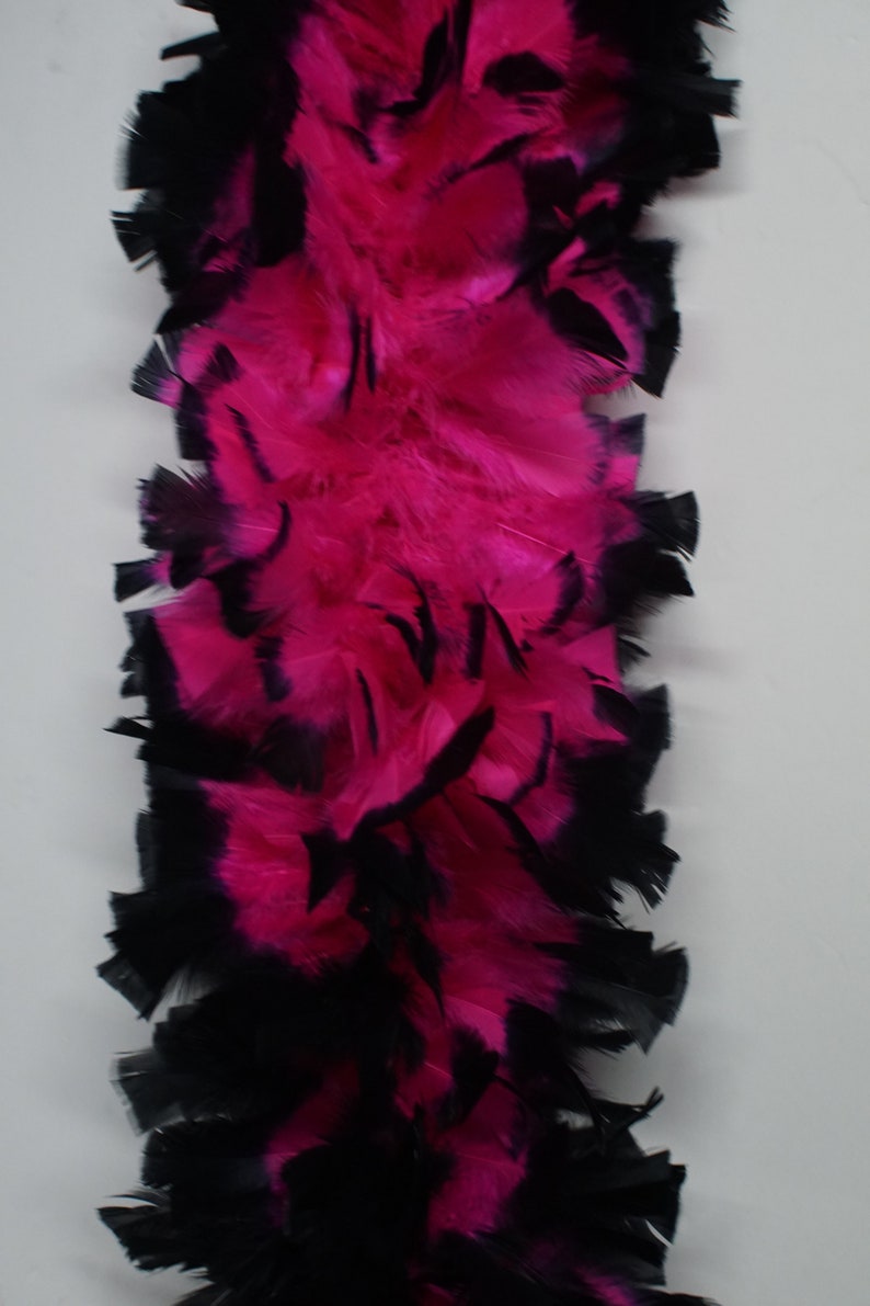 PinkBlack MIX 2 Yards TURKEY Feather Boa 12-14