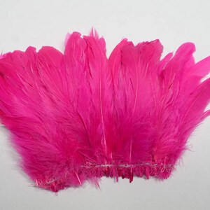 Hot Pink 3 &quot;COQUE FRINGE 3-6&quot; in Höhe Federn ( ca. 100 Federn) für Craft Halloween Kostüm Design DIY