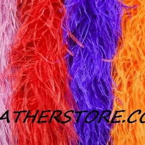4 Ply SHOCKING PINK Ostrich Feather Boa 2 Yards for Halloween Costume