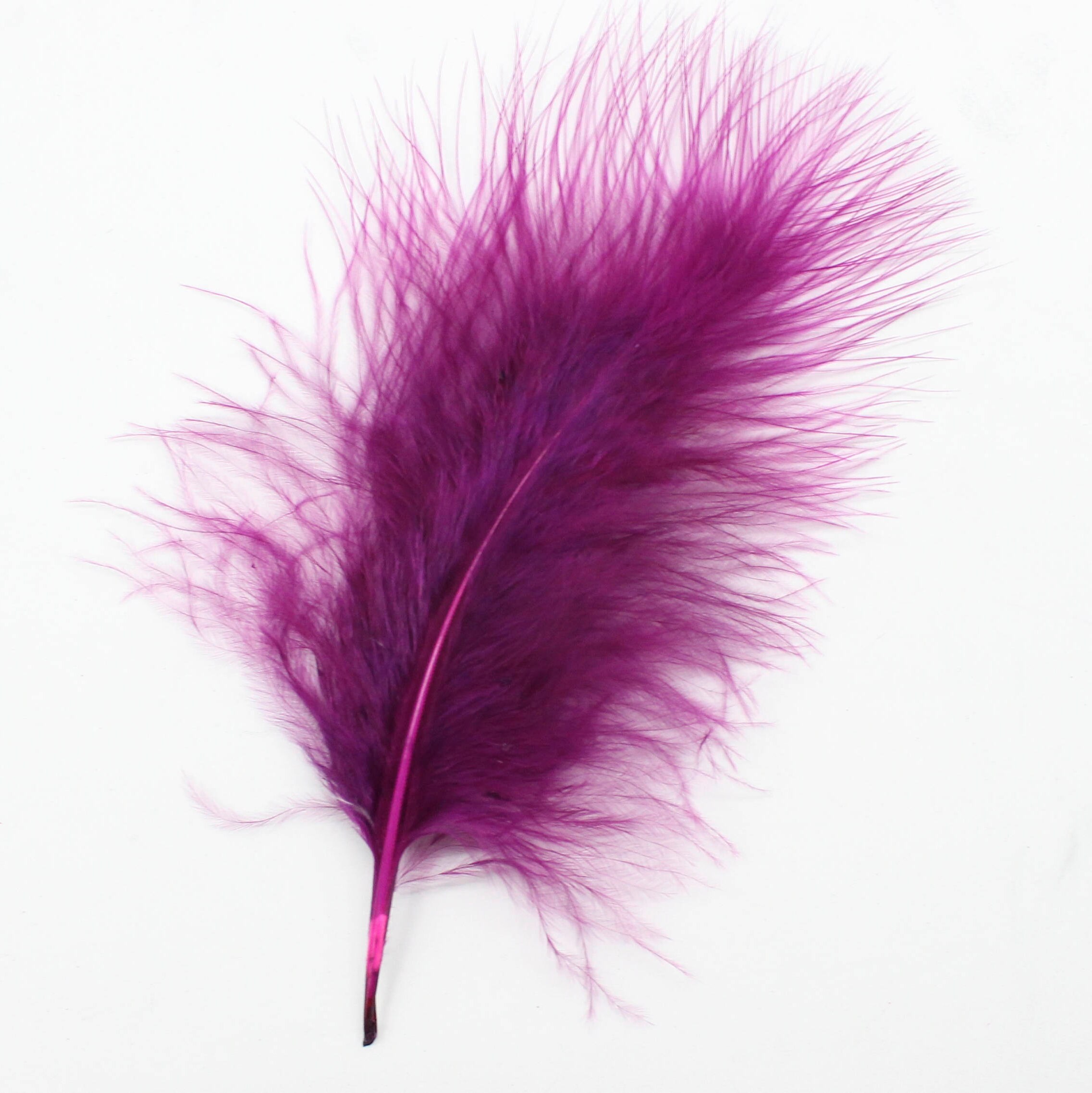 30 Pcs MARABOU PLUMAGE Feathers 2-5 Color : PLUM for | Etsy