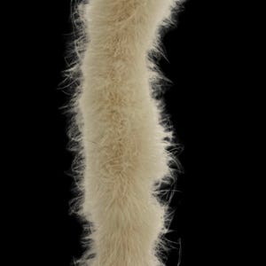 BEIGE 22 Gram Marabou FEATHER Boa 72&quot; Long for Craft Halloween Costume Design Party