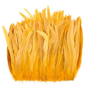 50 piezas de plumas doradas con flecos de gallo de 6 a 10 pulgadas para recortar disfraces artesanales Halloween DIY diseño de sombreros