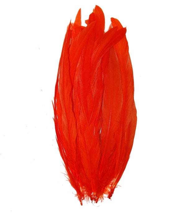 9g 0.32oz Fuschia 6-7 Saddle Coque Rooster Feathers for 