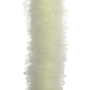 IVORY Marabou Feather Boa 22 Grams 72&quot; Long for Halloween Costume Craft DIY Design