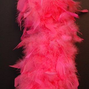 80 Gram CORAL Chandelle FEATHER Boa 72&quot; Long for Halloween Craft Costume Theater Bachelorette Bridal Dance
