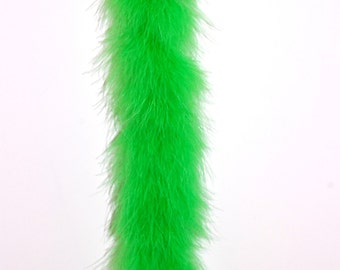 LIME GREEN 22 Gram Marabou Feather Boa 72" Long for Halloween Costume Design Trim Hat DIY Craft Party