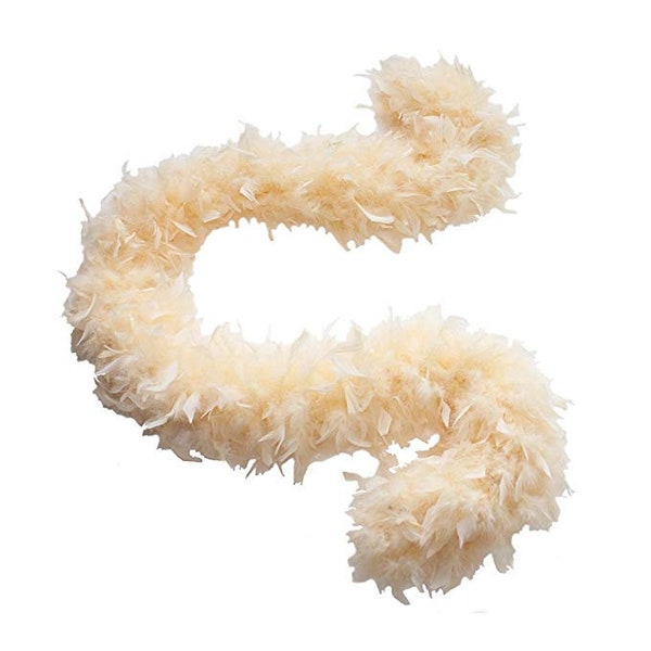 80 Gram Chandelle FEATHER Boa 72" Champagne