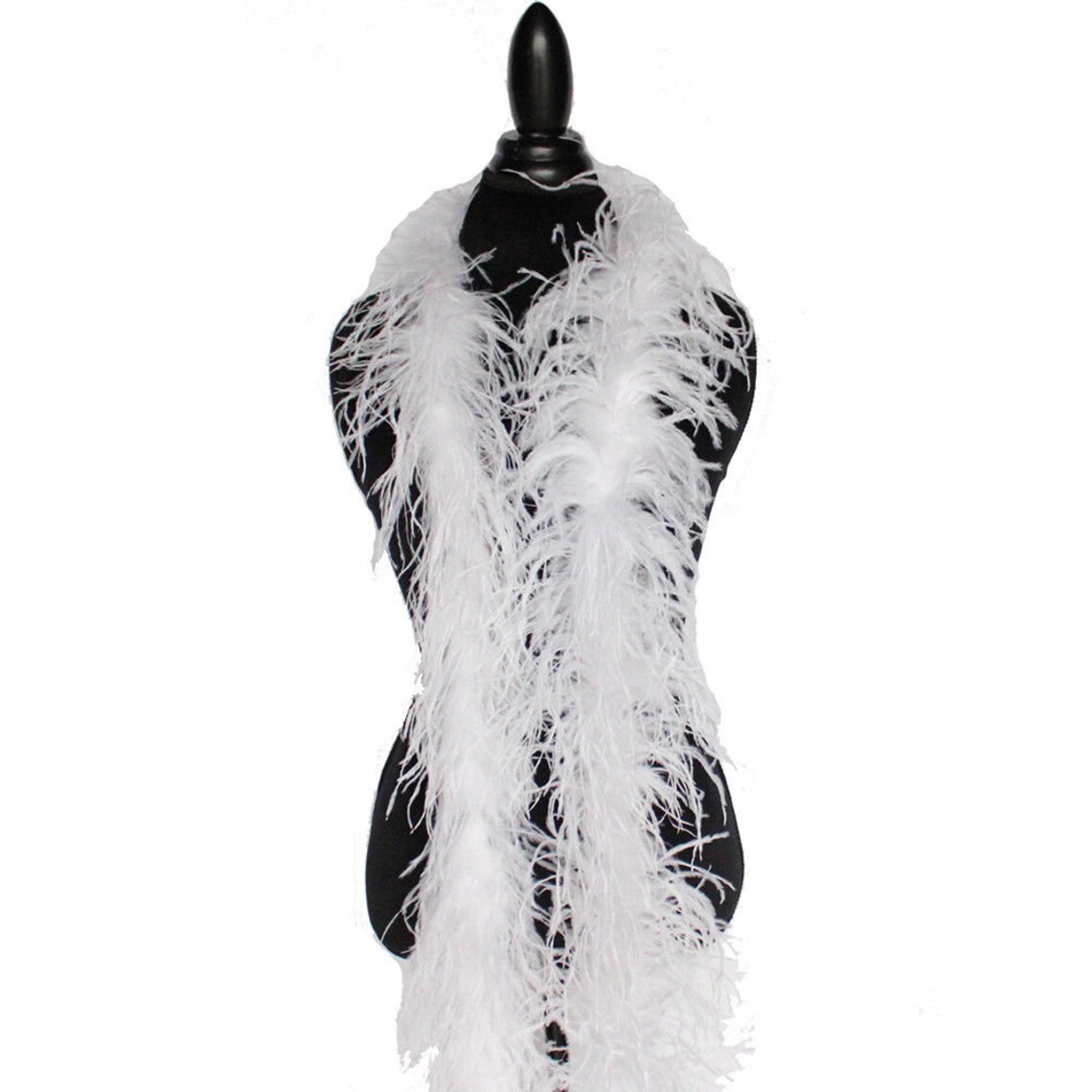 2 Ply BRIGHT WHITE Ostrich Feather Boa 2 Yards for Halloween Etsy
