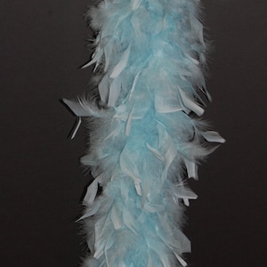80 Gram Chandelle FEATHER Boa 72&quot; AQUA BLUE