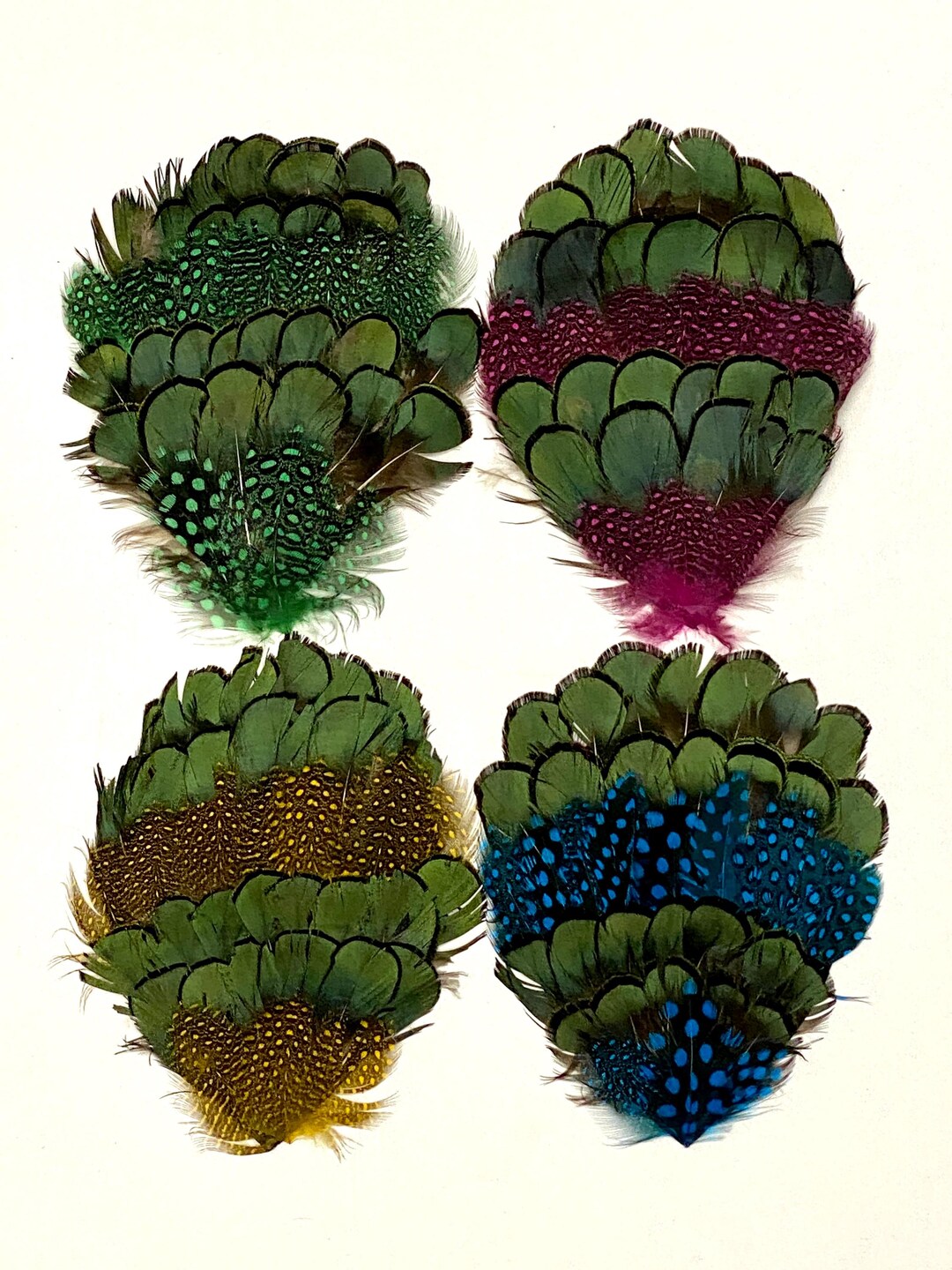 Feather Padding GUINEA/PHEASANT Feather Pads 3-5