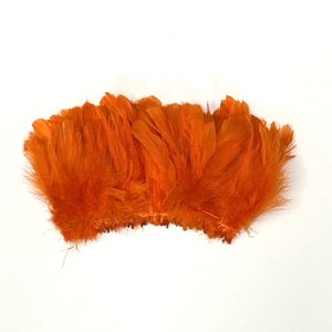 100 Stück Orange Hahn Coque Fransen 10-15 cm Federn (Trim/Kostüm/Handwerk/Halloween)