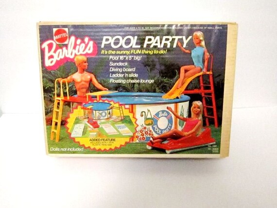 barbie pool party set