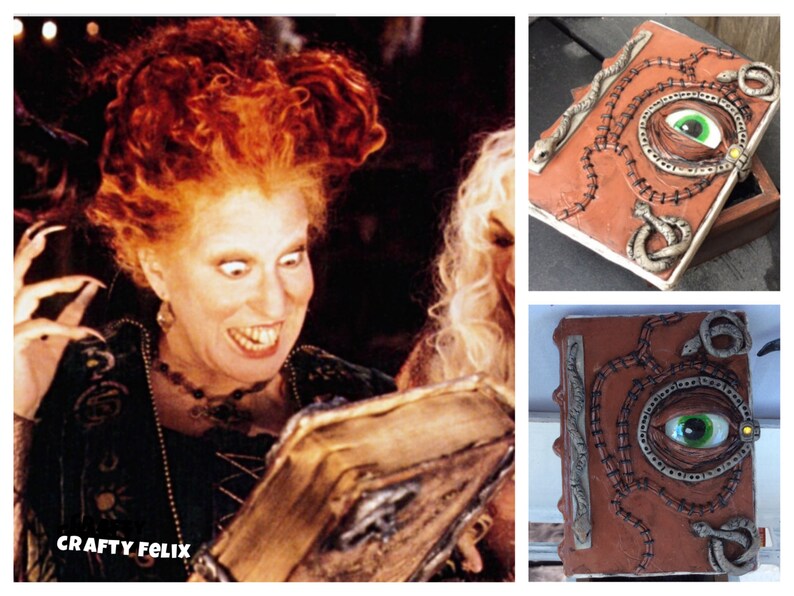 Hocus Pocus Spell Book Necklace Sanderson Sister Book Hocus Etsy