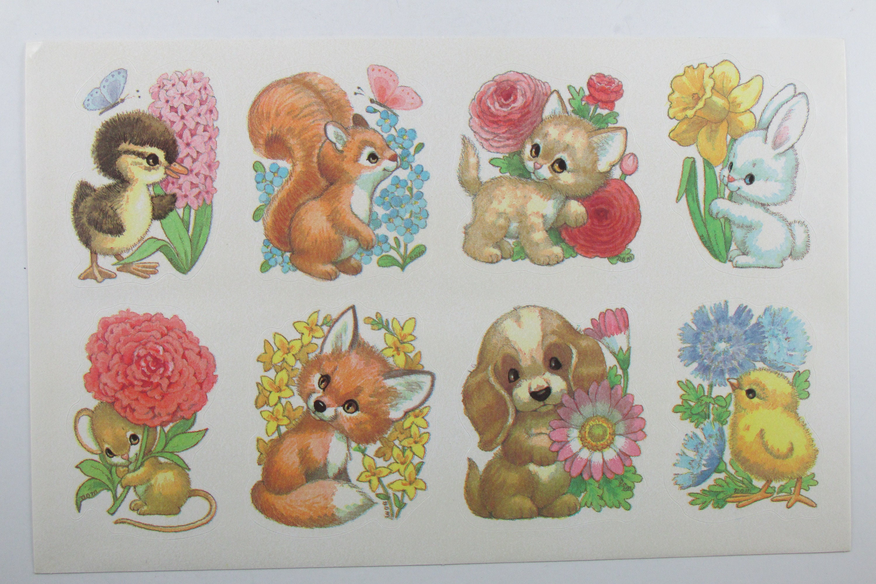 vintage stickers 1 big sheet 9 x 5 34 regal etsy