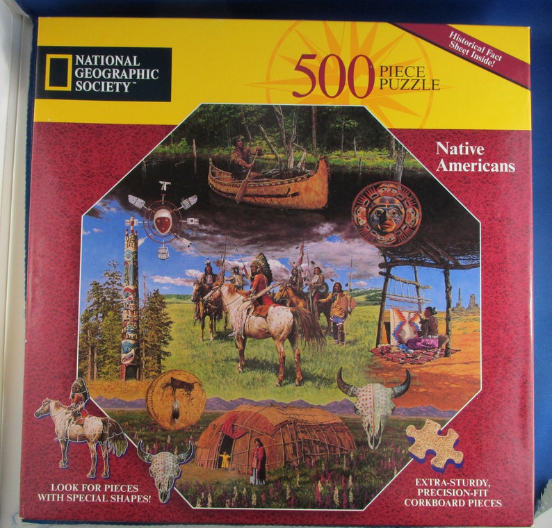 500 Pieces Jigsaw Puzzle Native Americans 18 X Etsy