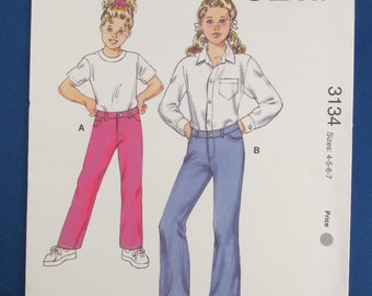 Girl's slim jeans pattern Kwik Sew 1029 Girl blue jeans pattern SZ 4,5,6 Uncut Girl's jeans pattern Girl's slim jeans pattern Kwik Sew 1029 Girl blue jeans pattern SZ 4,5,6 Uncut Girl's jeans pattern