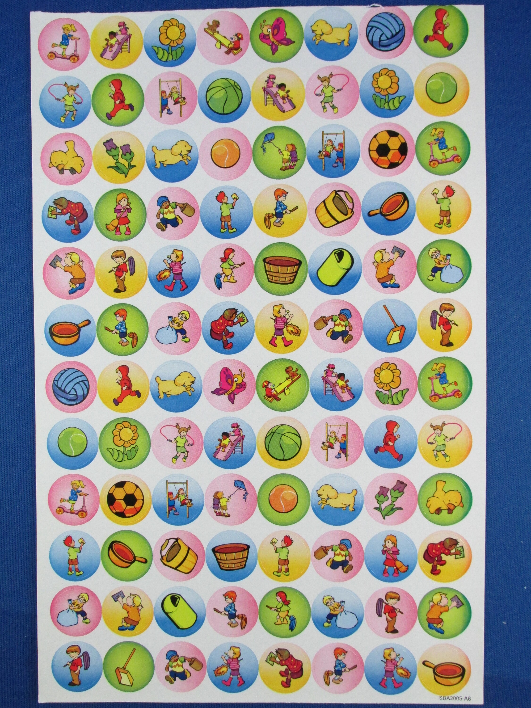 sticker lot 5 large sheets over 300 stickers for children etsy